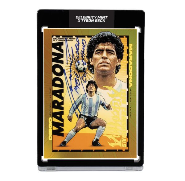 CM x Tyson Beck Diego Maradona .5g Solid Gold Legal Tender Trading Coin Featuring Colorway Chase Coins - Limited to 500